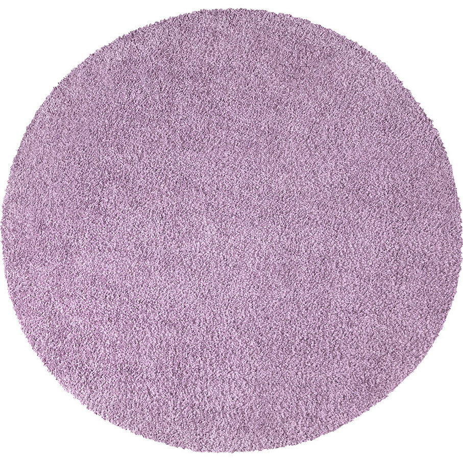 Tapis à Poils Longs Rond SOFTY Violet de Parme – STUDIO DECO