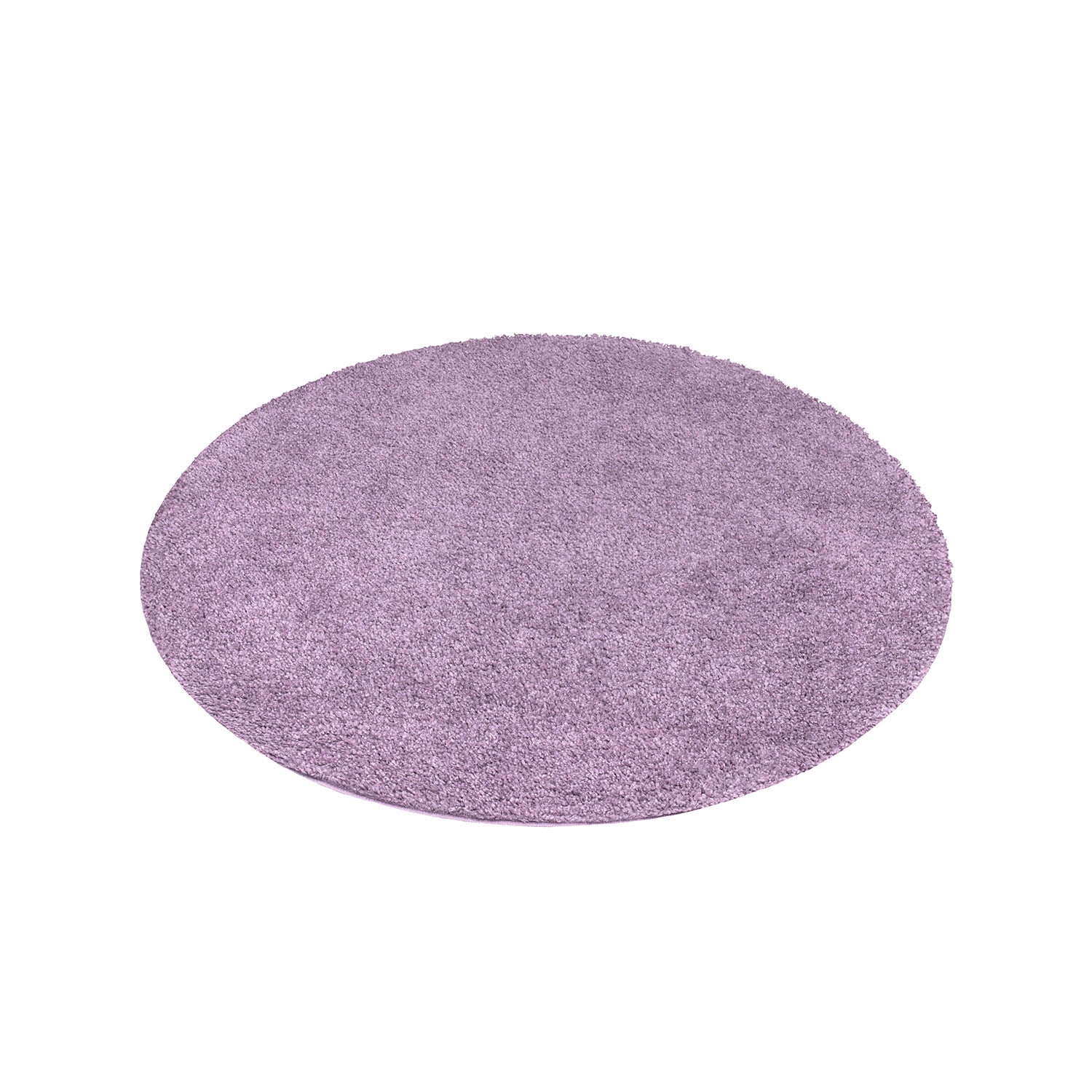 Tapis à Poils Longs Rond SOFTY Violet de Parme – STUDIO DECO