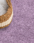 Tapis à Poils Longs SOFTY Violet de Parme – STUDIO DECO