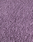 Tapis à Poils Longs Rond SOFTY Violet de Parme – STUDIO DECO