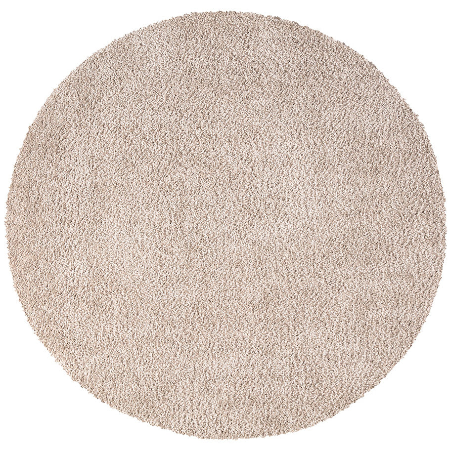 Tapis à Poils Longs Rond SOFTY Sable – STUDIO DECO
