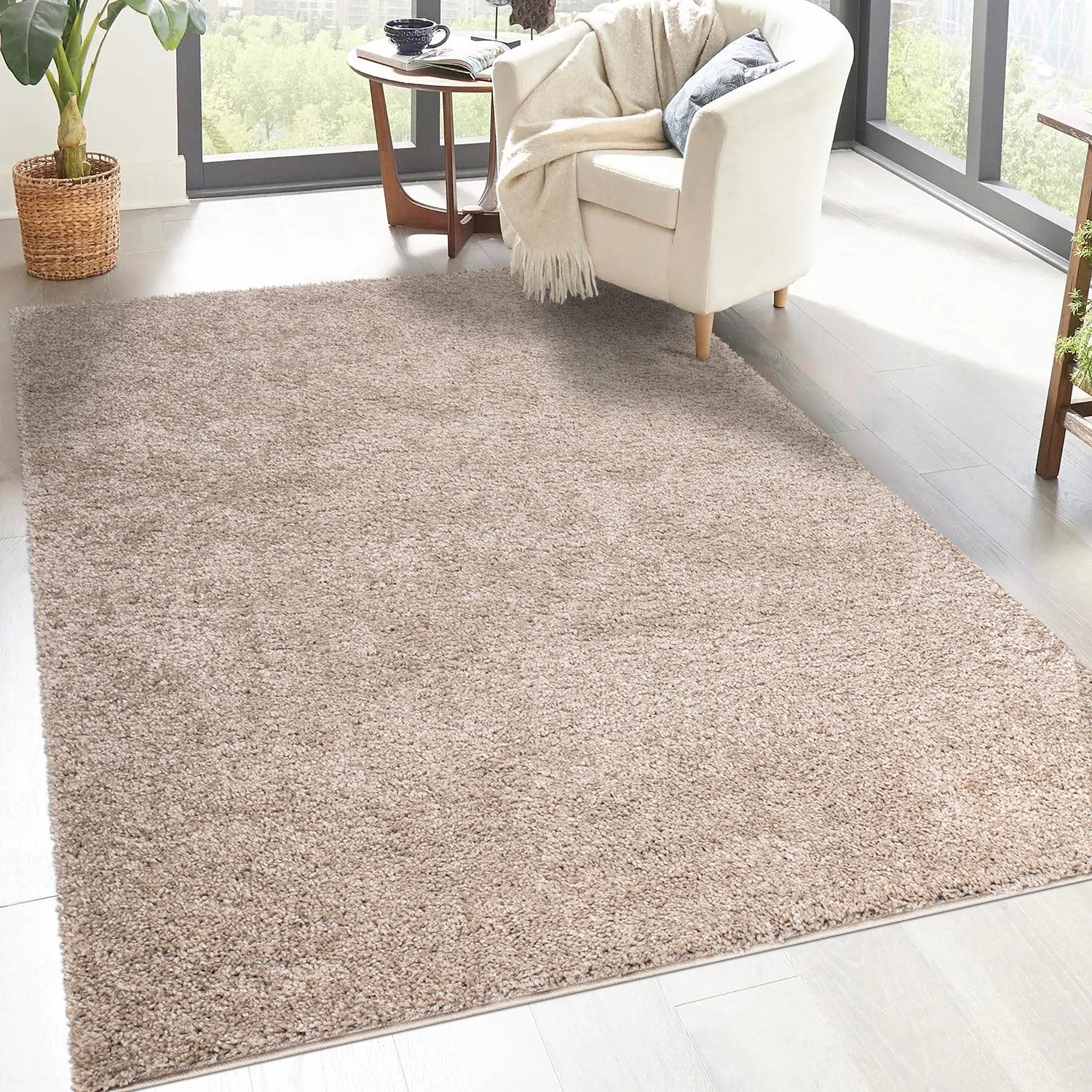 Tapis à Poils Longs SOFTY Sable – STUDIO DECO