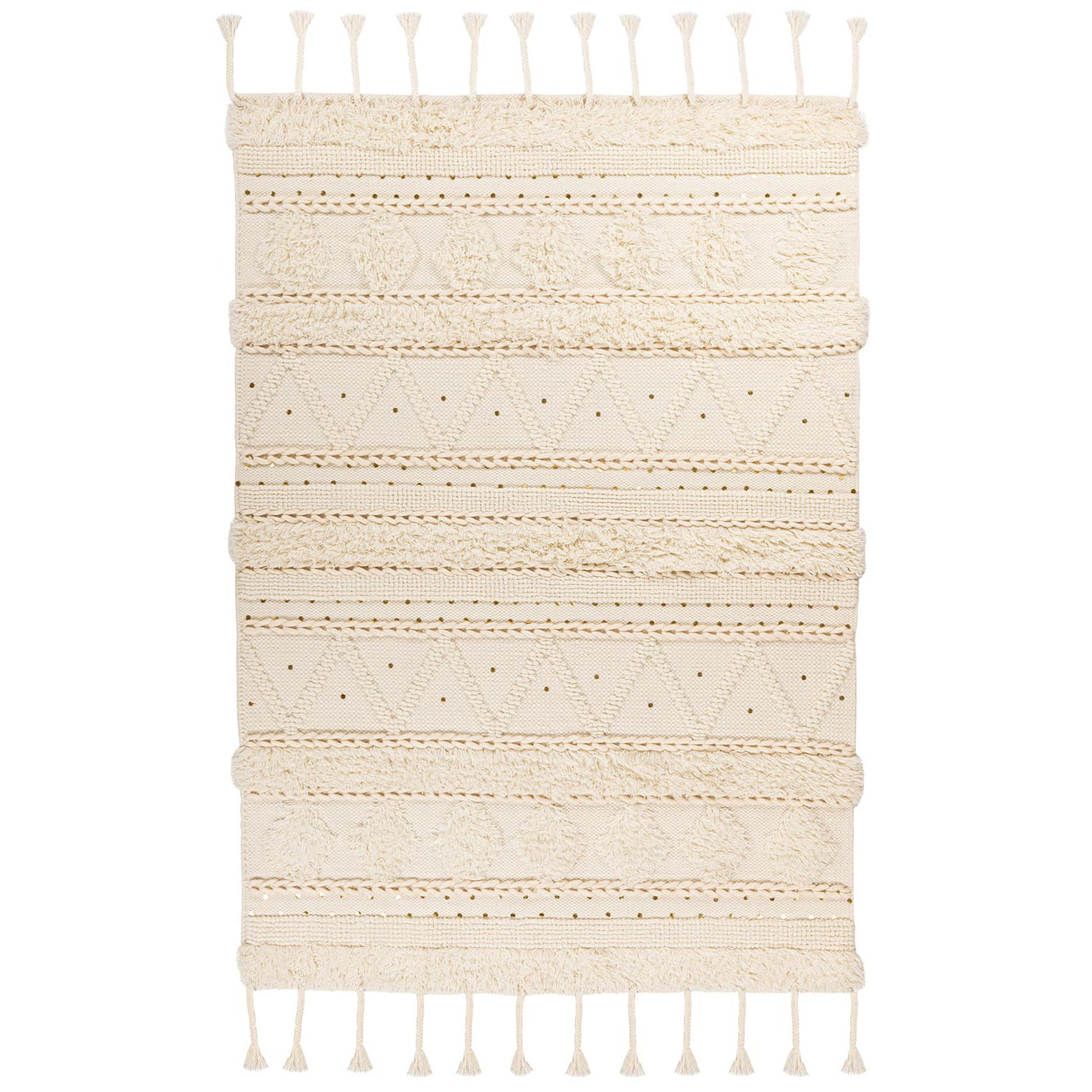 Tapis Fait Main à Franges en Laine – STUDIO DECO