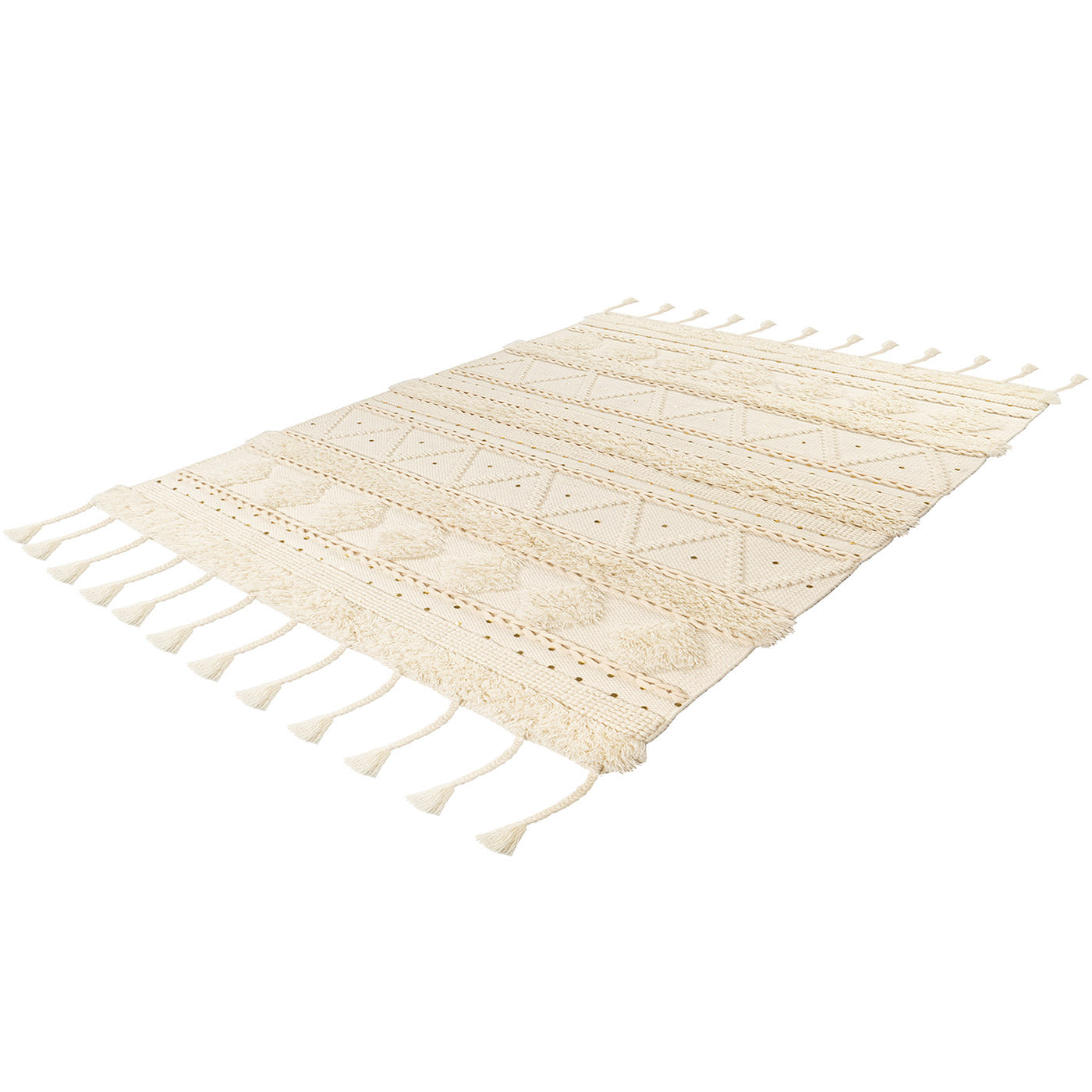 Tapis Fait Main à Franges en Laine – STUDIO DECO