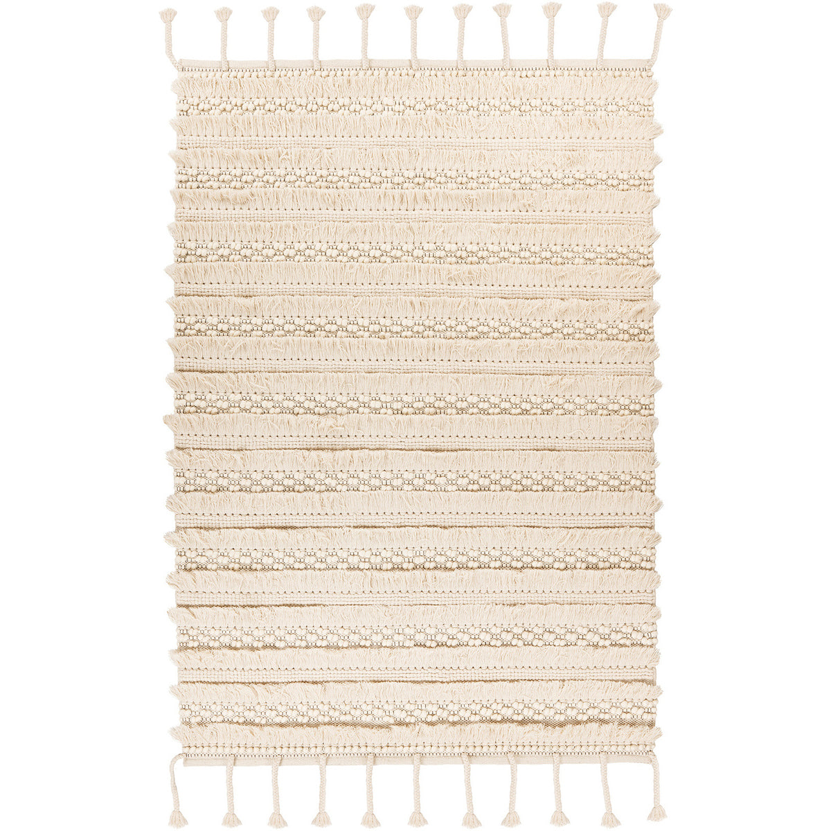 Tapis Fait Main à Franges en Laine – STUDIO DECO