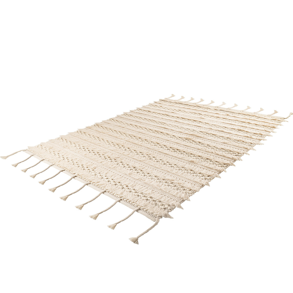 Tapis Fait Main à Franges en Laine – STUDIO DECO