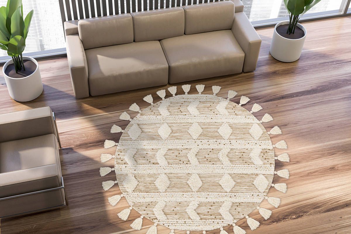 Tapis Fait Main à Franges en Laine – STUDIO DECO