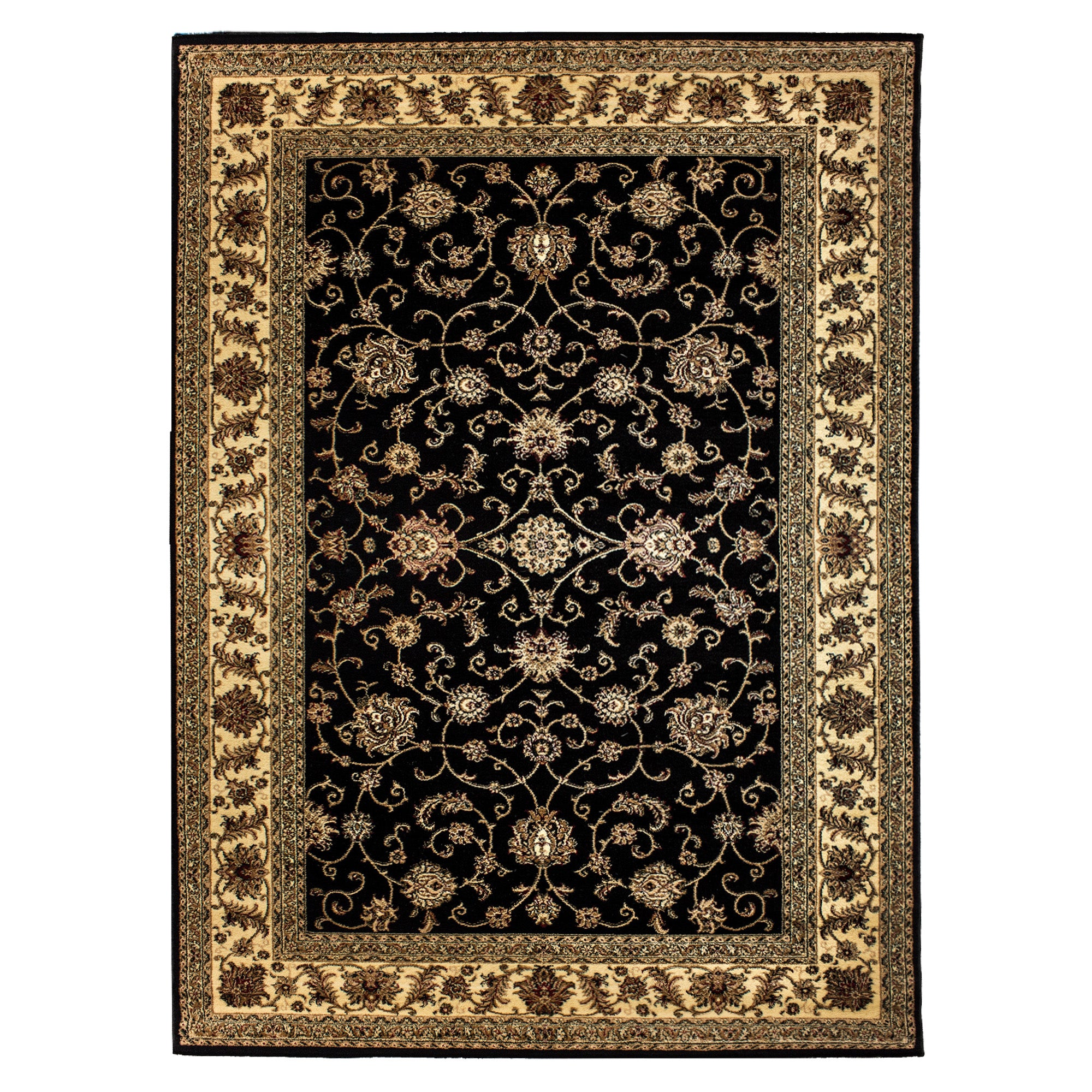 Tapis d'Orient BAHRAM Noir – STUDIO DECO