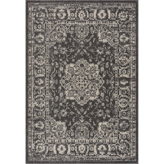 Tapis d'inspiration "Kilim" Gris Taupe