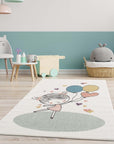 Tapis pour chambre d'enfant Crème Motif Fille – STUDIO DECO