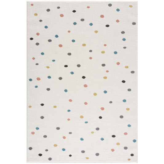 Tapis pour chambre d'enfant Crème motifs Terrazzo