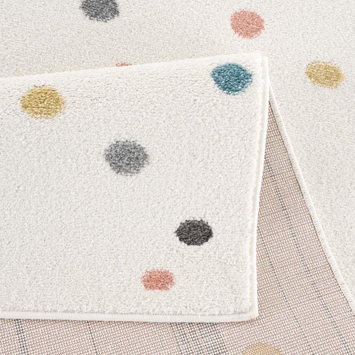 Tapis pour chambre d'enfant Crème motifs Terrazzo