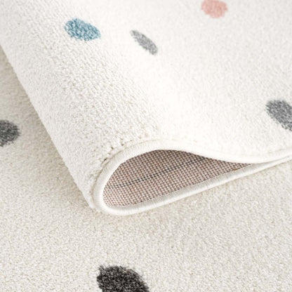 Tapis pour chambre d'enfant Crème motifs Terrazzo