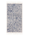 Tapis de couloir Scandi à franges tressées - Bleu – STUDIO DECO