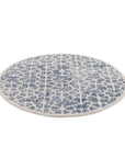 Tapis rond Scandi tressées - Bleu – STUDIO DECO