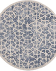Tapis rond Scandi tressées - Bleu – STUDIO DECO
