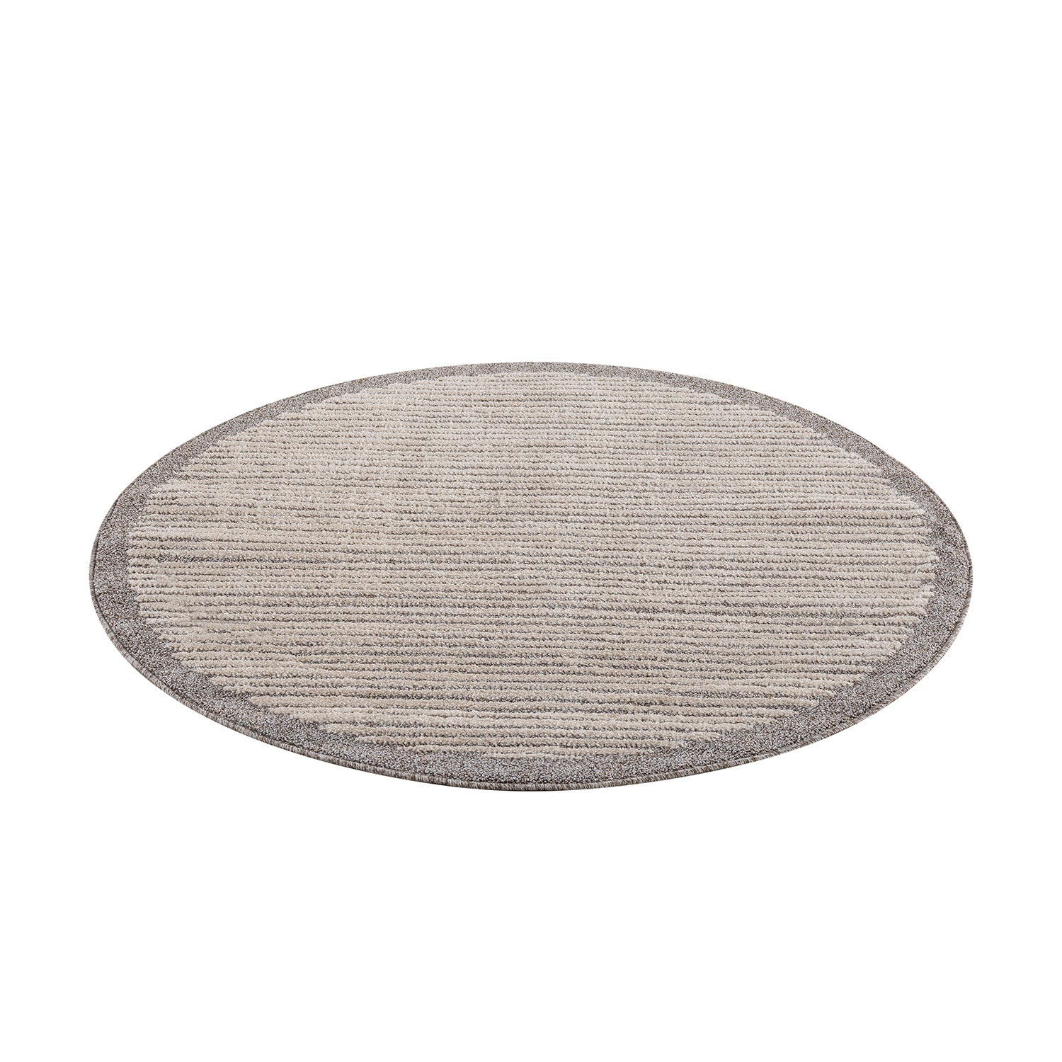 Tapis rond Lignes tressées - Beige – STUDIO DECO