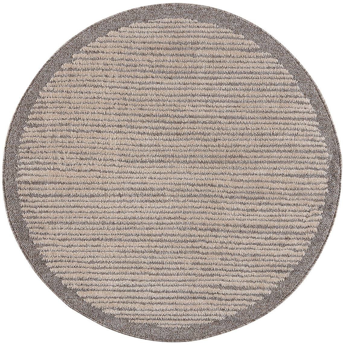 Tapis rond Lignes tressées - Beige – STUDIO DECO