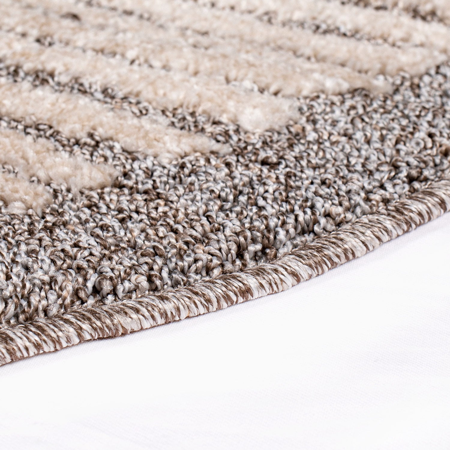 Tapis rond Lignes tressées - Beige – STUDIO DECO