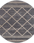 Tapis rond Geo tressées - Gris – STUDIO DECO