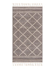 Tapis de couloir Geo à franges tressées - Beige – STUDIO DECO