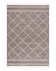 Tapis Geo à franges tressées - Beige – STUDIO DECO