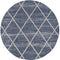 Tapis rond Geo tressées - Bleu – STUDIO DECO