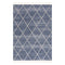 Tapis Geo à franges tressées - Bleu – STUDIO DECO