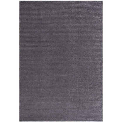 Tapis uni noir à relief linéaire 120x160cm TARA