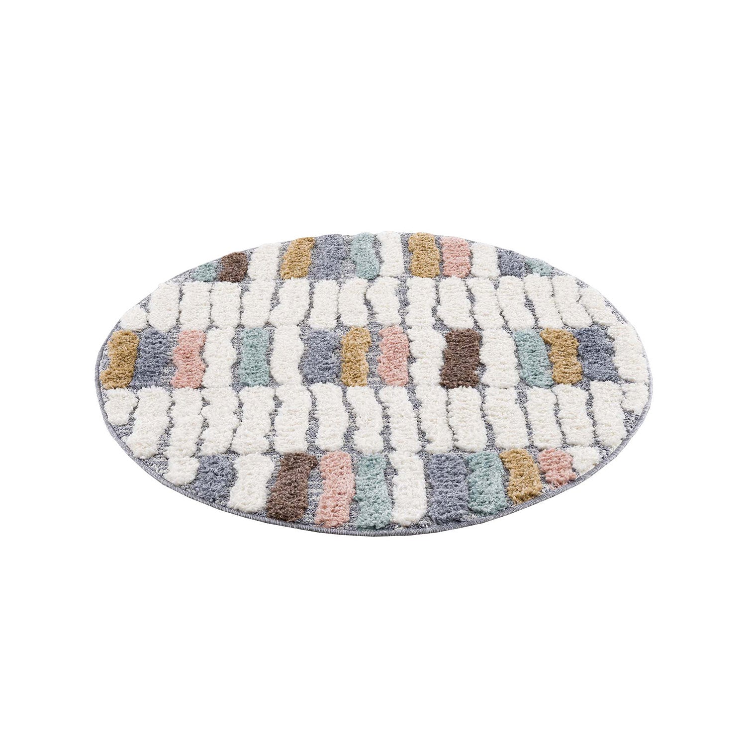 Tapis rond à relief HIPPIE 3 – STUDIO DECO