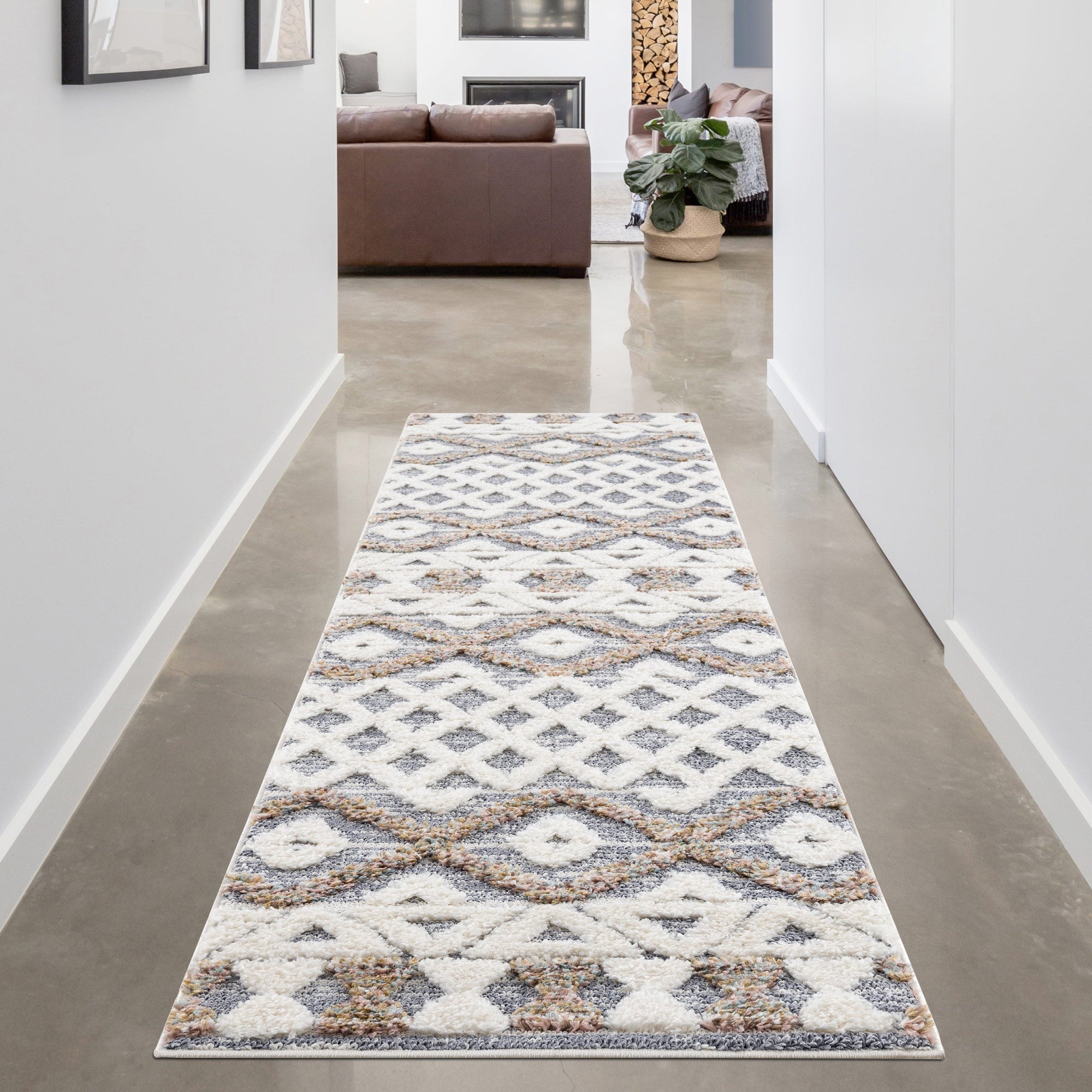 Tapis de couloir à relief HAVA 1 – STUDIO DECO