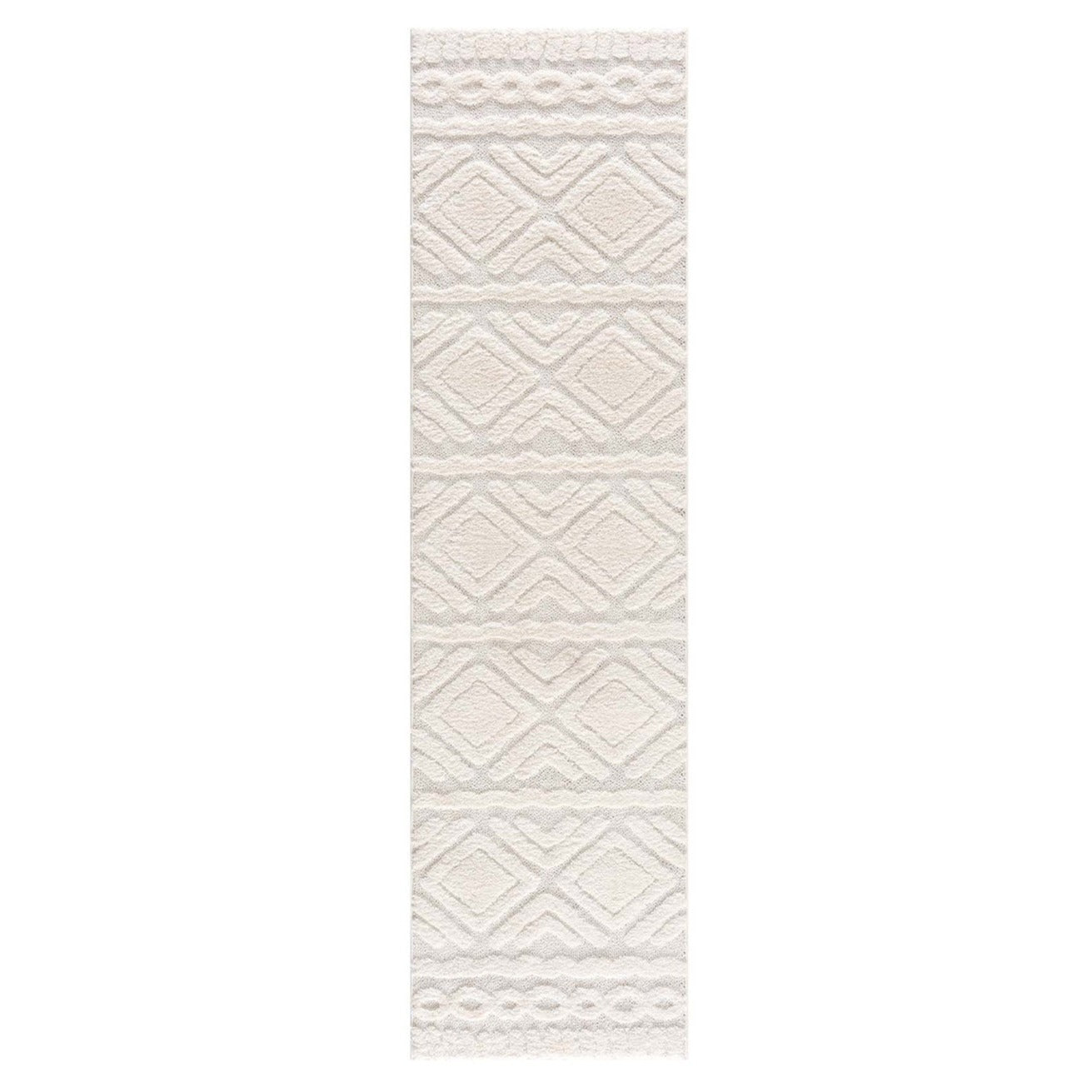 Tapis de couloir à relief AMORE 2 Crème – STUDIO DECO