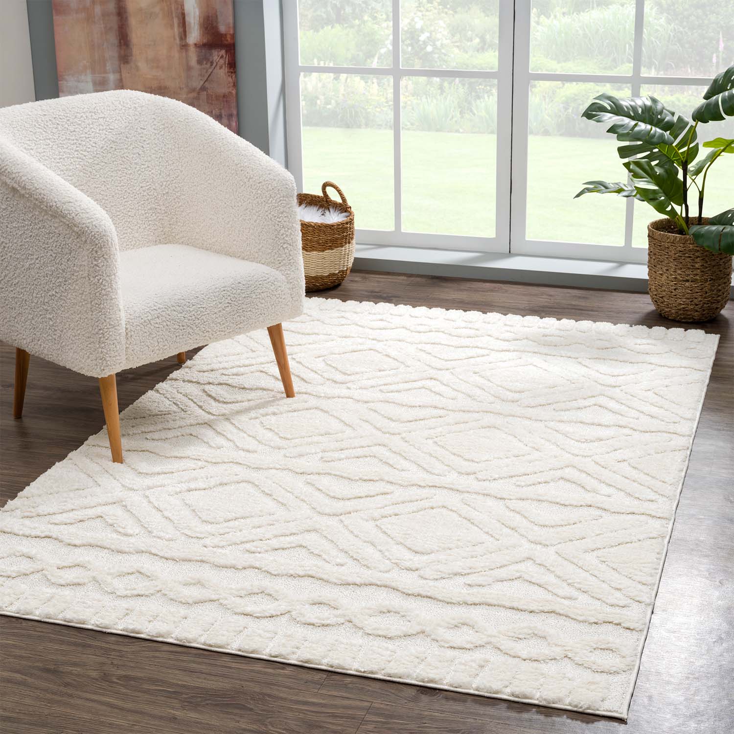 Tapis à relief AMORE 2 Crème – STUDIO DECO