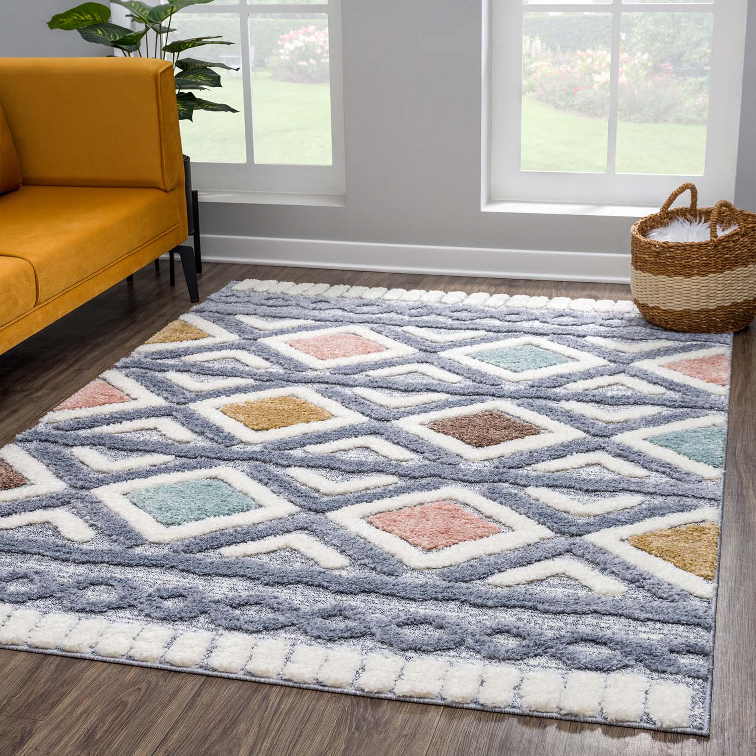 Tapis à relief AMORE 2 Multicolore – STUDIO DECO