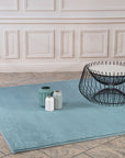 Tapis de Fourrure Velours - Bleu Canard – STUDIO DECO