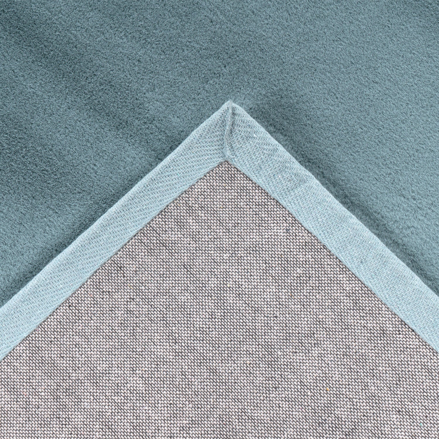 Tapis de Fourrure Velours - Bleu Canard – STUDIO DECO