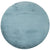 Tapis de Fourrure Rond Velours Bleu Canard – STUDIO DECO