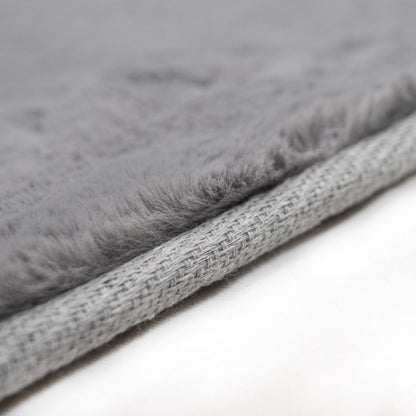 Tapis de Fourrure Velours - Gris