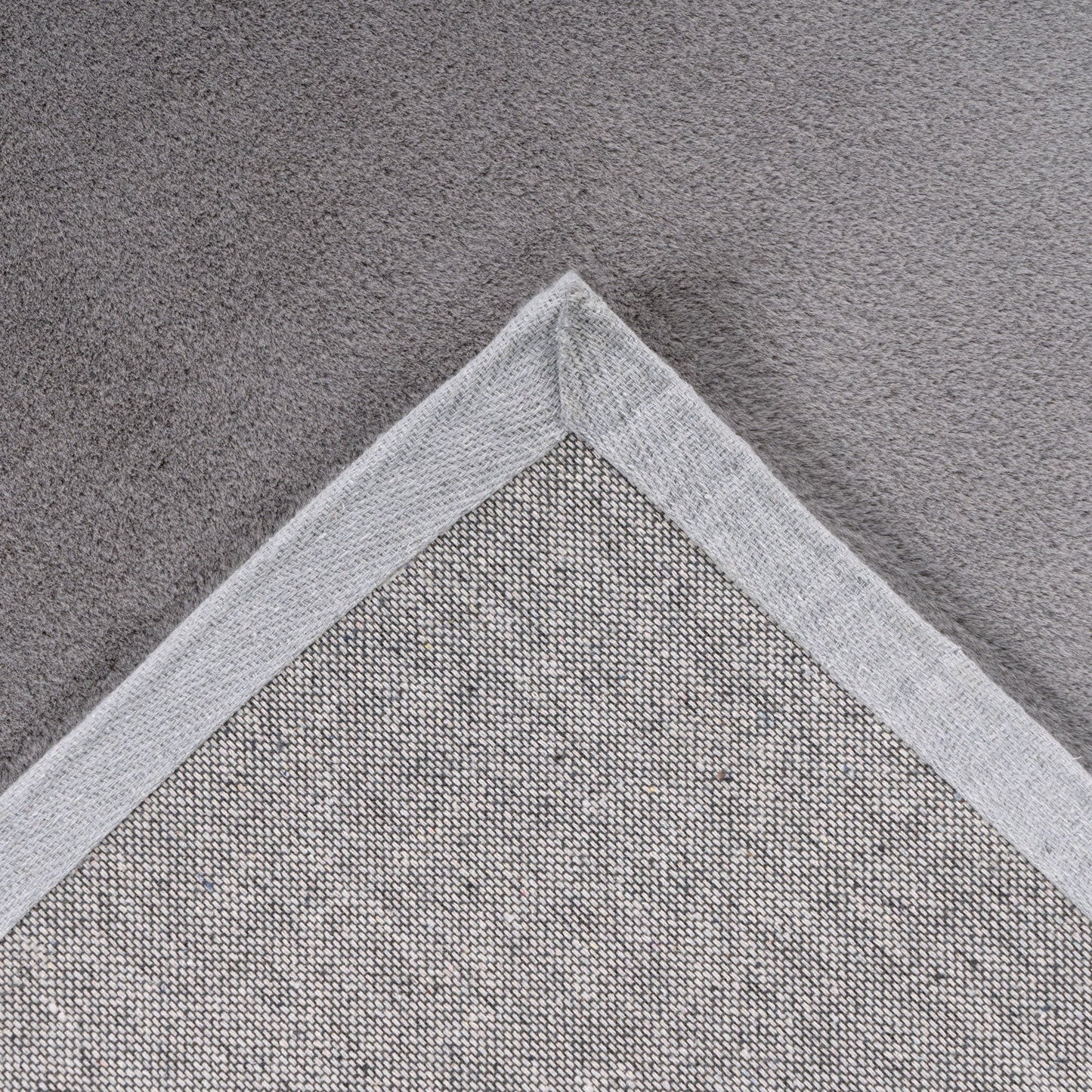 Tapis de Fourrure Velours - Gris