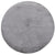 Tapis de Fourrure Rond Velours Gris – STUDIO DECO