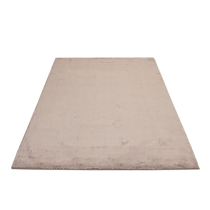 Tapis de Fourrure Velours - Beige Taupe