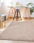 Tapis de Fourrure Velours - Beige Taupe – STUDIO DECO