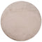 Tapis de Fourrure Rond Velours Beige Taupe – STUDIO DECO