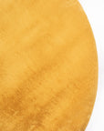 Tapis de Fourrure Rond Velours Jaune Poussin – STUDIO DECO